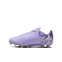 Nike Phantom GX Academy II Gras / Kunstgras Voetbalschoenen (MG) Kids Lichtpaars Lichtgeel