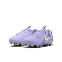 Nike Phantom GX Academy II Gras / Kunstgras Voetbalschoenen (MG) Kids Lichtpaars Lichtgeel