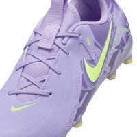 Nike Phantom GX Academy II Gras / Kunstgras Voetbalschoenen (MG) Kids Lichtpaars Lichtgeel