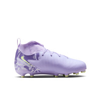 Nike Phantom Luna Academy II Gras Football Boots (FG) Kids Light Purple Light Yellow