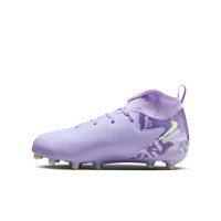 Nike Phantom Luna Academy II Gras Football Boots (FG) Kids Light Purple Light Yellow