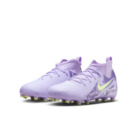 Nike Phantom Luna Academy II Gras Football Boots (FG) Kids Light Purple Light Yellow