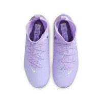 Nike Phantom Luna Academy II Gras Football Boots (FG) Kids Light Purple Light Yellow