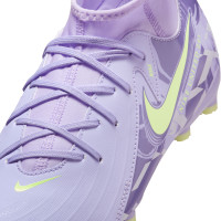 Nike Phantom Luna Academy II Gras Football Boots (FG) Kids Light Purple Light Yellow