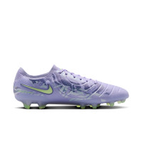 Nike Tiempo Legend Elite 10 Gras Voetbalschoenen (FG) Lichtpaars Lichtgeel