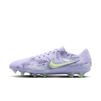 Nike Tiempo Legend Elite 10 Gras Voetbalschoenen (FG) Lichtpaars Lichtgeel