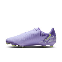 Nike Phantom GX Academy II Grass/Artificial Grass Football Shoes (MG) Light Purple Light Yellow
