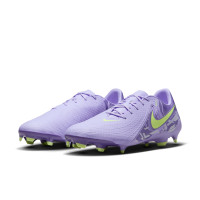 Nike Phantom GX Academy II Grass/Artificial Grass Football Shoes (MG) Light Purple Light Yellow