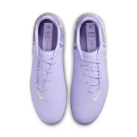 Nike Phantom GX Academy II Grass/Artificial Grass Football Shoes (MG) Light Purple Light Yellow