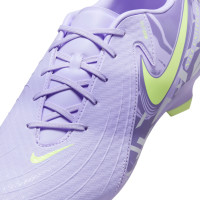 Nike Phantom GX Academy II Grass/Artificial Grass Football Shoes (MG) Light Purple Light Yellow