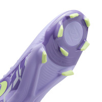 Nike Phantom GX Academy II Grass/Artificial Grass Football Shoes (MG) Light Purple Light Yellow