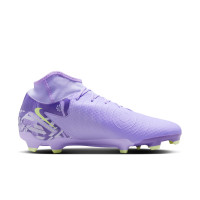 Nike Phantom Luna Academy II Gras / Kunstgras Voetbalschoenen (MG) Lichtpaars Lichtgeel