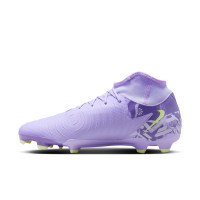 Nike Phantom Luna Academy II Gras / Kunstgras Voetbalschoenen (MG) Lichtpaars Lichtgeel