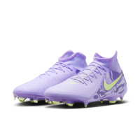 Nike Phantom Luna Academy II Gras / Kunstgras Voetbalschoenen (MG) Lichtpaars Lichtgeel