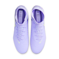 Nike Phantom Luna Academy II Gras / Kunstgras Voetbalschoenen (MG) Lichtpaars Lichtgeel