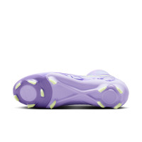 Nike Phantom Luna Academy II Gras / Kunstgras Voetbalschoenen (MG) Lichtpaars Lichtgeel