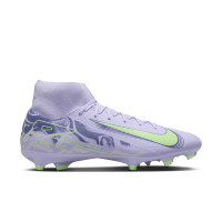 Nike Zoom Mercurial Superfly Academy 10 Grass/Artificial Grass Football Shoes (MG) Light Purple Light Yellow