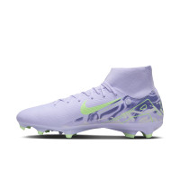 Nike Zoom Mercurial Superfly Academy 10 Grass/Artificial Grass Football Shoes (MG) Light Purple Light Yellow
