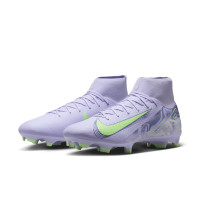 Nike Zoom Mercurial Superfly Academy 10 Grass/Artificial Grass Football Shoes (MG) Light Purple Light Yellow