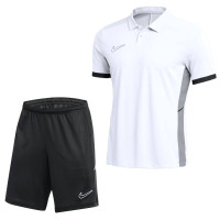 Nike Academy 25 Polo Training Set White Black Grey