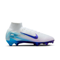 Nike Zoom Mercurial Superfly 10 Elite Gras Voetbalschoenen (FG) Wit Blauw Paars