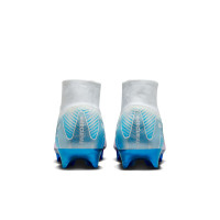 Nike Zoom Mercurial Superfly 10 Elite Gras Voetbalschoenen (FG) Wit Blauw Paars