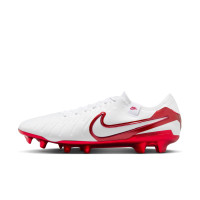 Nike Tiempo Legend Elite 10 Gras Voetbalschoenen (FG) Wit Rood