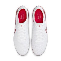 Nike Tiempo Legend Elite 10 Gras Voetbalschoenen (FG) Wit Rood