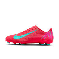 Nike Mercurial Vapor Club 16 Gras / Kunstgras Voetbalschoenen (MG) Rood Turquoise Roze