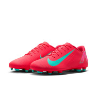 Nike Mercurial Vapor Club 16 Gras / Kunstgras Voetbalschoenen (MG) Rood Turquoise Roze