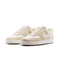 Nike Court Vision Sneakers Low Lichtbruin Wit