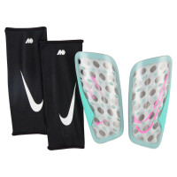 Nike Mercurial Superlock FlyLite Shin Guards Grey Light Blue Hot Pink