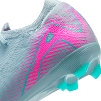 Nike Zoom Mercurial Vapor Pro 16 Gras Voetbalschoenen (FG) Kids Lichtblauw Felroze