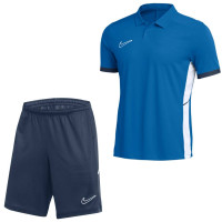 Nike Academy 25 Polo Training Set Blue Dark Blue White