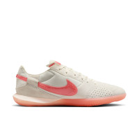 Nike Street Gato Straatvoetbalschoenen Wit Lichtroze Oranje