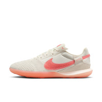 Nike Street Gato Straatvoetbalschoenen Wit Lichtroze Oranje