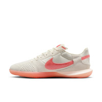 Nike Street Gato Straatvoetbalschoenen Wit Lichtroze Oranje