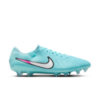 Nike Tiempo Legend Elite 10 Gras Voetbalschoenen (FG) Lichtblauw Wit Felroze