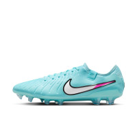 Nike Tiempo Legend Elite 10 Gras Voetbalschoenen (FG) Lichtblauw Wit Felroze