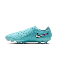Nike Tiempo Legend Elite 10 Gras Voetbalschoenen (FG) Lichtblauw Wit Felroze