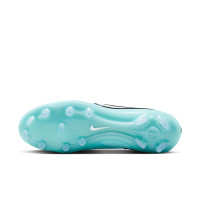 Nike Tiempo Legend Elite 10 Gras Voetbalschoenen (FG) Lichtblauw Wit Felroze