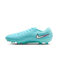 Nike Tiempo Legend Pro 10 Gras Voetbalschoenen (FG) Lichtblauw Wit Felroze