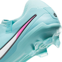 Nike Tiempo Legend Pro 10 Gras Voetbalschoenen (FG) Lichtblauw Wit Felroze