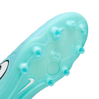 Nike Tiempo Legend Pro 10 Gras Voetbalschoenen (FG) Lichtblauw Wit Felroze