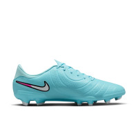 Nike Tiempo Legend Academy 10 Gras / Kunstgras Voetbalschoenen (MG) Lichtblauw Wit Felroze