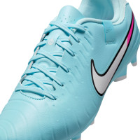 Nike Tiempo Legend Academy 10 Gras / Kunstgras Voetbalschoenen (MG) Lichtblauw Wit Felroze