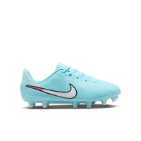 Nike Tiempo Legend Academy 10 Gras / Kunstgras Voetbalschoenen (MG) Kids Lichtblauw Wit Felroze