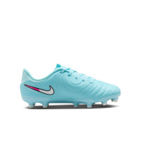 Nike Tiempo Legend Academy 10 Gras / Kunstgras Voetbalschoenen (MG) Kids Lichtblauw Wit Felroze