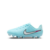 Nike Tiempo Legend Academy 10 Gras / Kunstgras Voetbalschoenen (MG) Kids Lichtblauw Wit Felroze