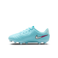Nike Tiempo Legend Academy 10 Gras / Kunstgras Voetbalschoenen (MG) Kids Lichtblauw Wit Felroze
